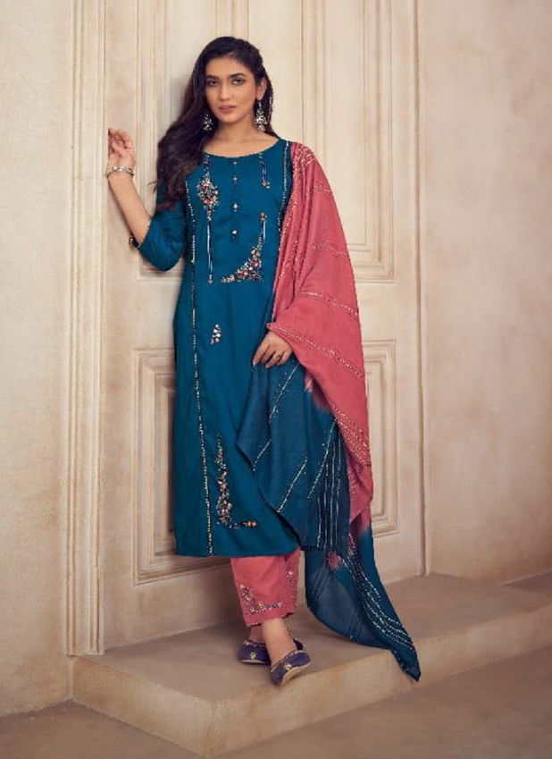  Mayra 1 Fancy Festive Wear Chinon Silk Readymade Suit Collection